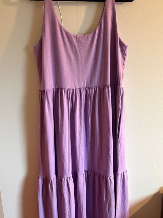 Smash + Tess Dresses & Skirts - Smash + Tess Lavender Bamboo Tiered Maxi Dress XL Made in Canada Pockets